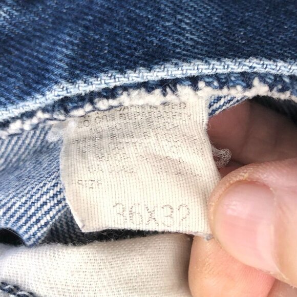 Lee Riders Mens Jeans Size 36x32 Straight Leg Blue Denim Classic Casual Travel - Picture 4 of 16